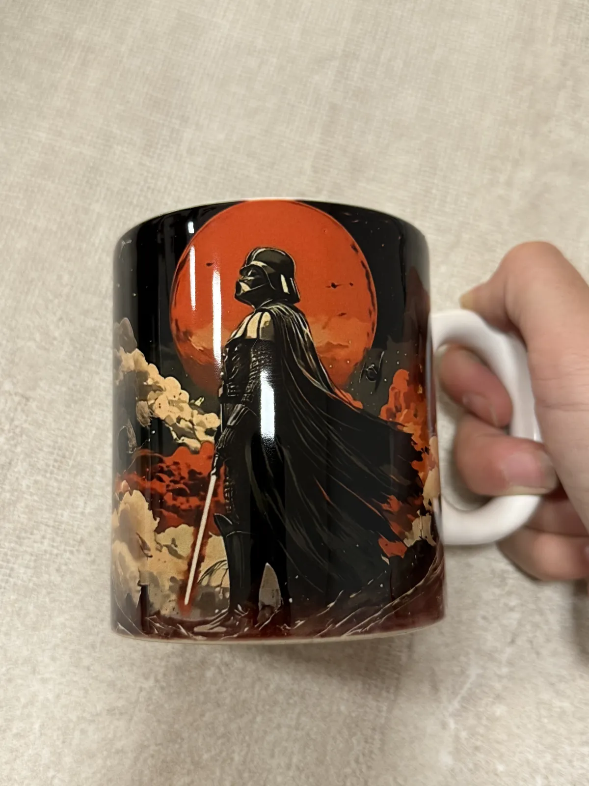 Taza de cerámica personalizada